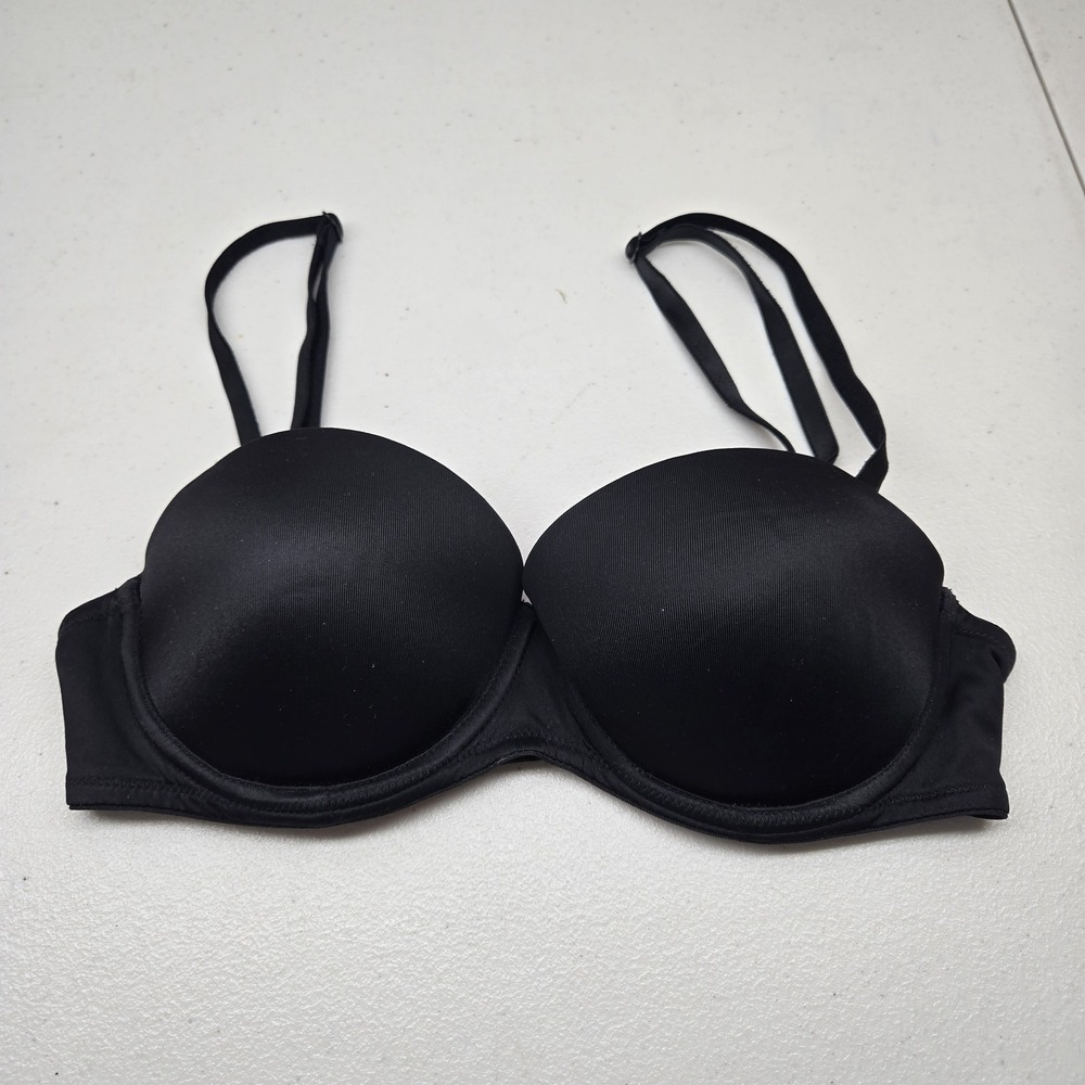 PINK‎ Women Bra 32C Black Underwired Everywhere Multiway Push Up